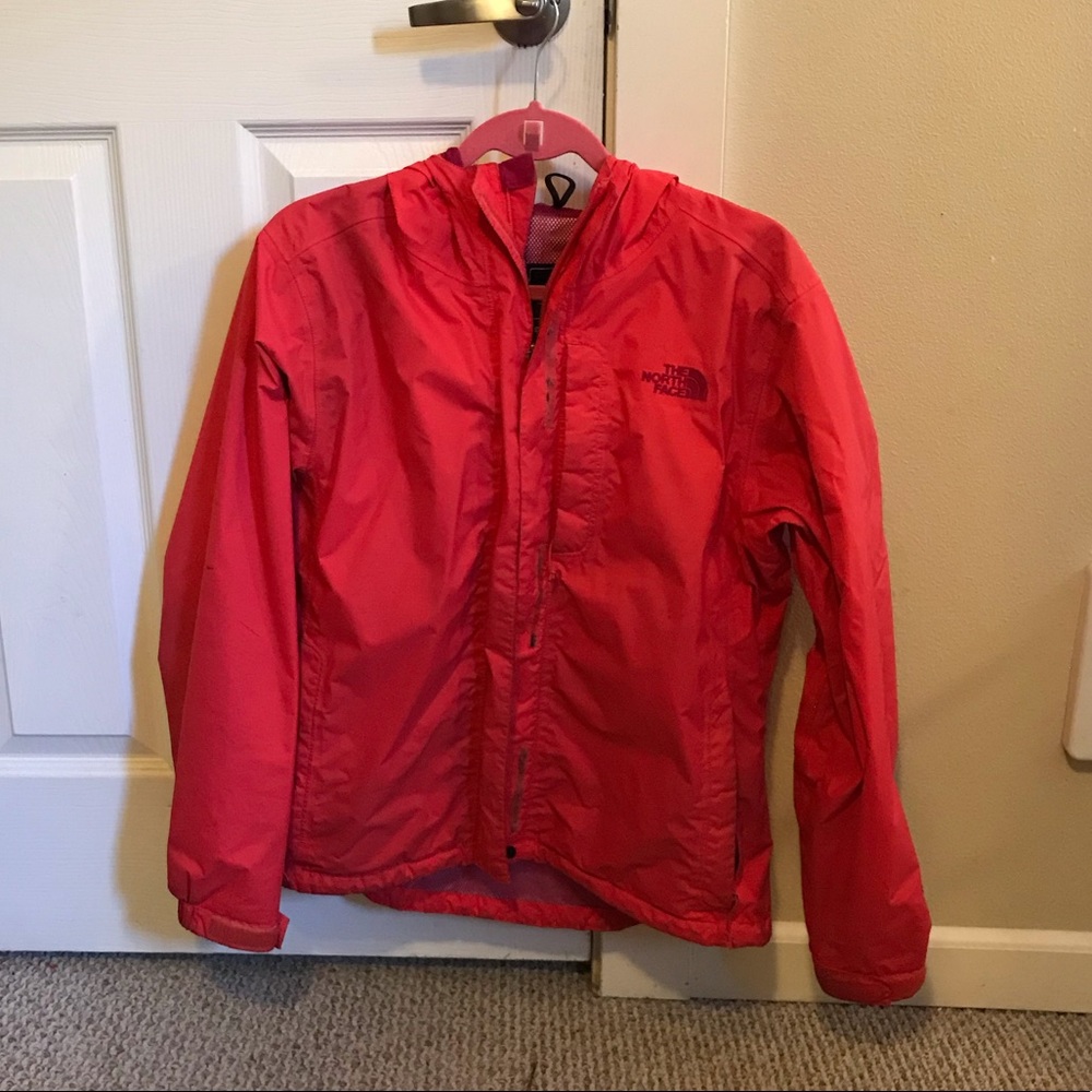 Pink North Face Rain Jacket